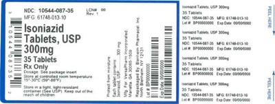 300mg 35ct (Label Isoniazid Tabs 300mg Bpi(10544 087 35) Versapharm(61748 013 10) Rev1)